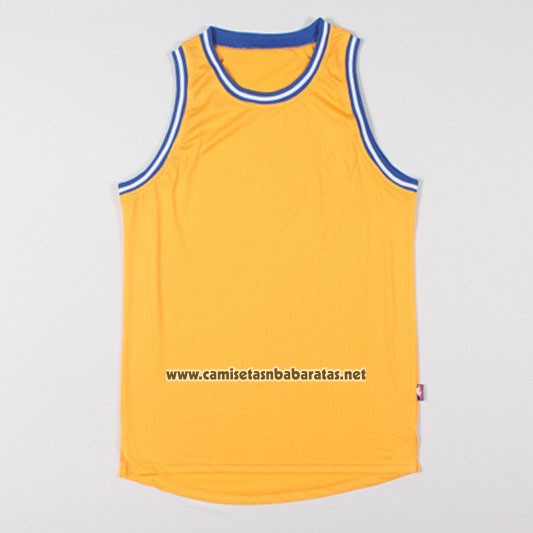 Camiseta Hardwood Golden State Warriors Adidas Personalizada Amarillo